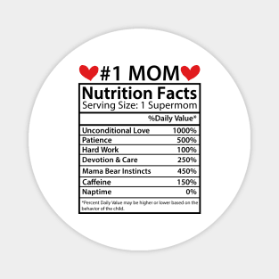 Mom Nutrition Facts, Mothers Day Gifts Mom Birthday Gifts from Daughter Son Magnet